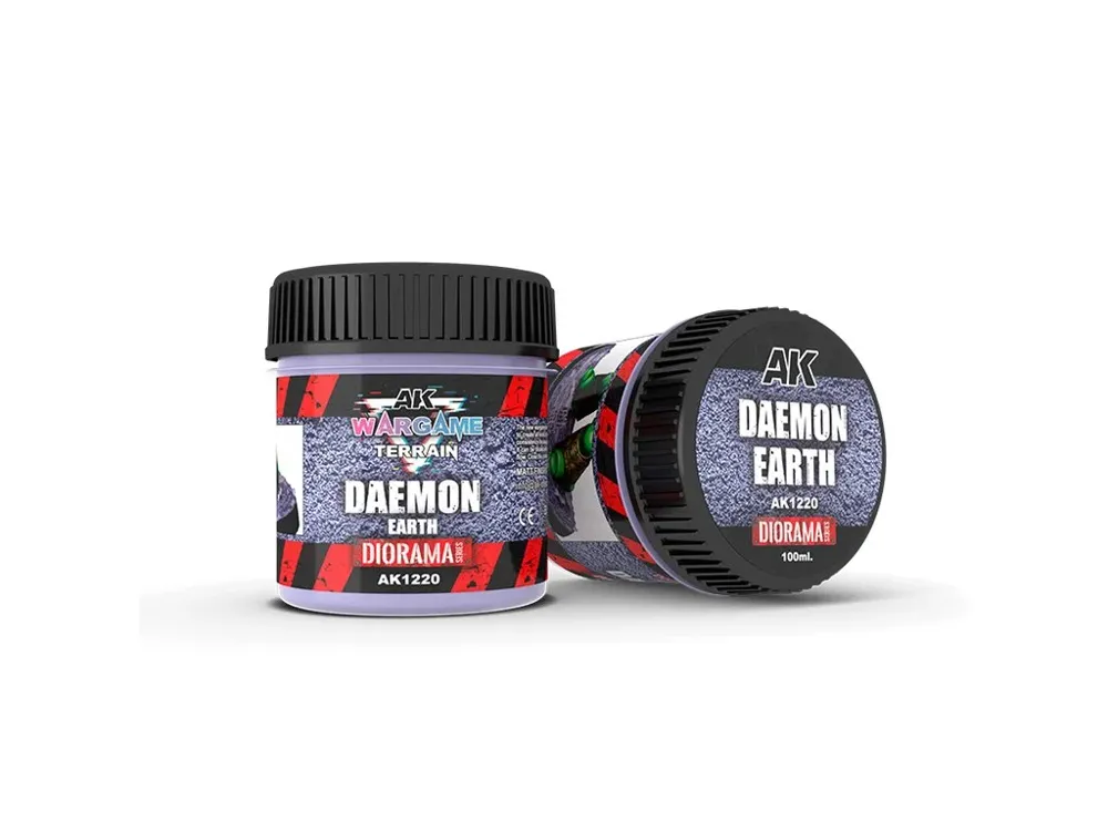 Balení akrylové texturové pasty AK Interactive Wargame Terrains AK1220 Daemon Earth 100 ml