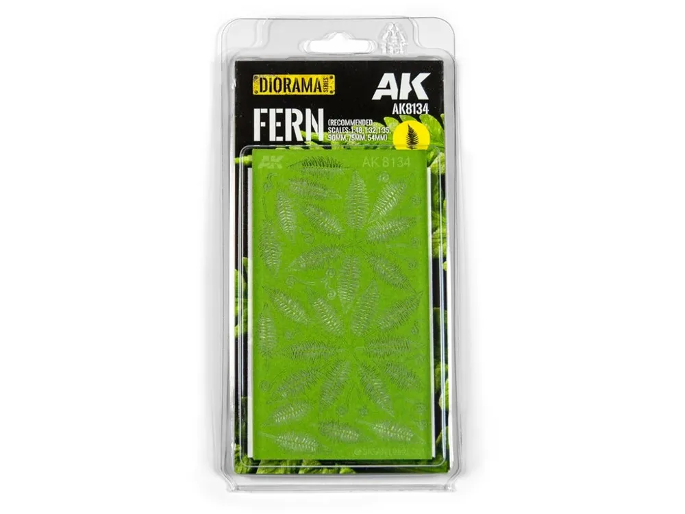 Arch laserem vyřezaných kapradin AK Interactive AK8134 AK Vegetation Fern pro měřítko 1:35