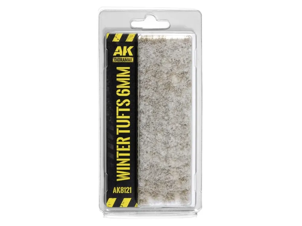 Arch samolepicích zimních trsů trávy AK Interactive AK8121 Winter Tufts 6 mm