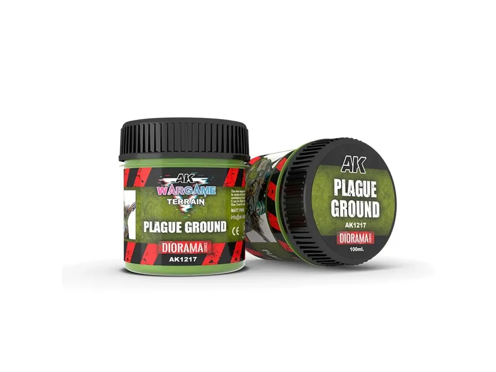 Balení akrylové textury AK Interactive Wargame Terrains AK1217 zamořená země Plague Ground 100 ml