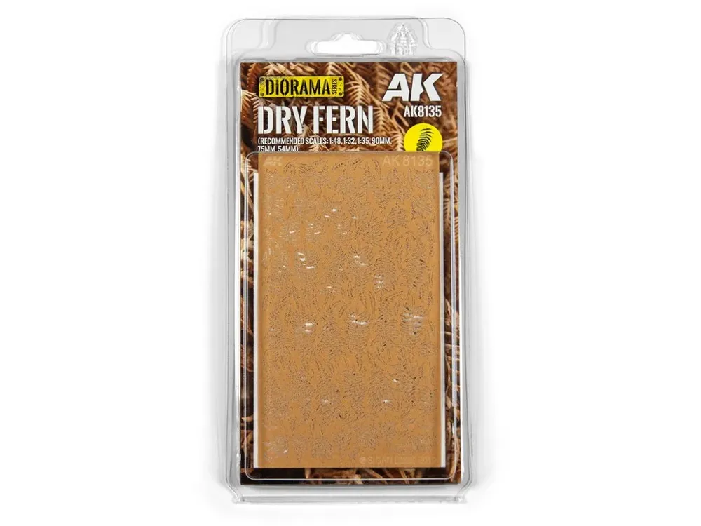 Balení AK Interactive AK8135 Vegetation laser-cut suché kapradiny Dry Fern pro diorámata