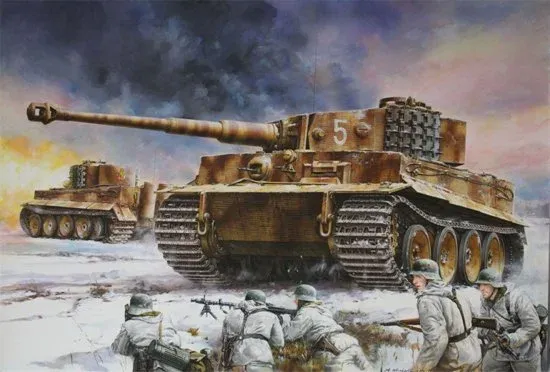 Krabice stavebnice Dragon 6624 Tiger I Mid Production se Zimmeritem v měřítku 1/35