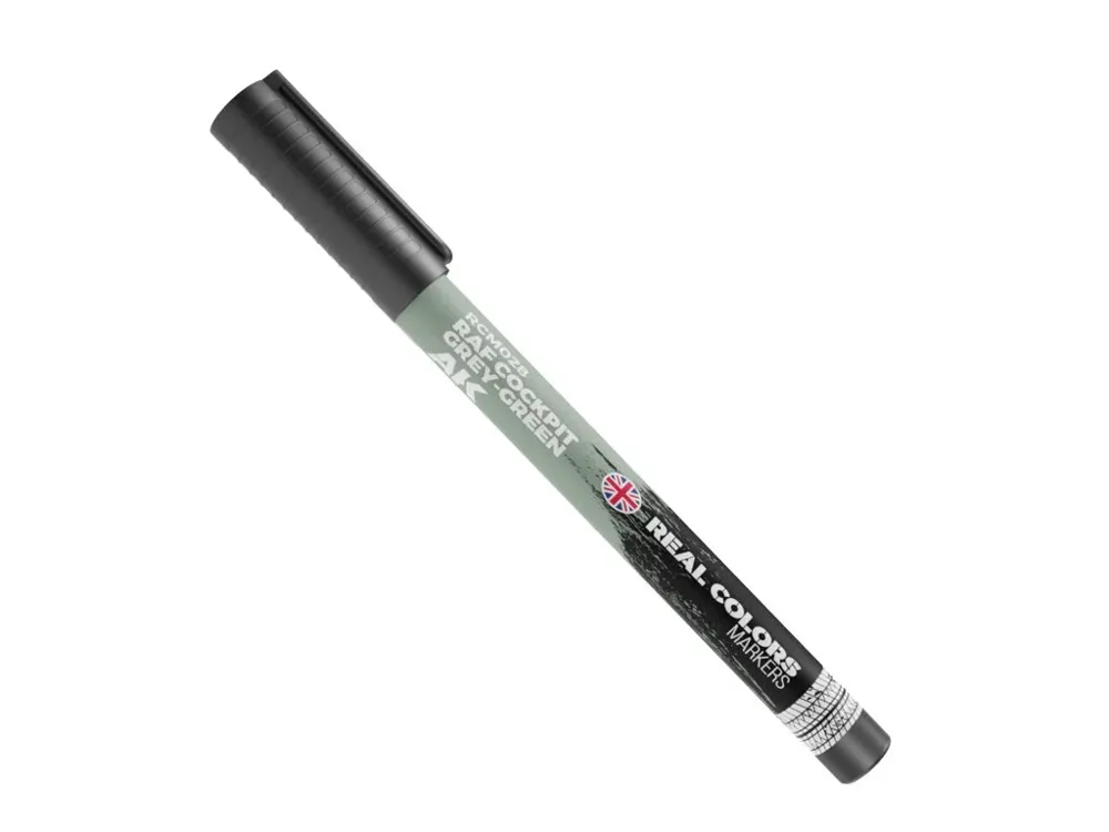 Akrylový popisovač AK Interactive RC Markers RCM028 šedozelená pro kokpity RAF