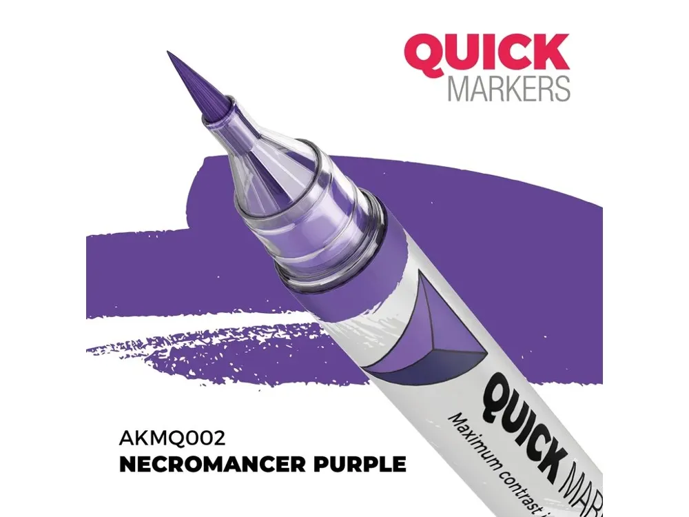 Marker AK Interactive Quick Marker AKMQ002 nekromantská fialová Necromancer Purple pro miniatury