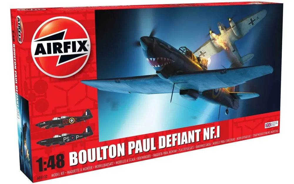Krabice stavebnice Airfix A05132 Boulton Paul Defiant NF.1 v měřítku 1/48