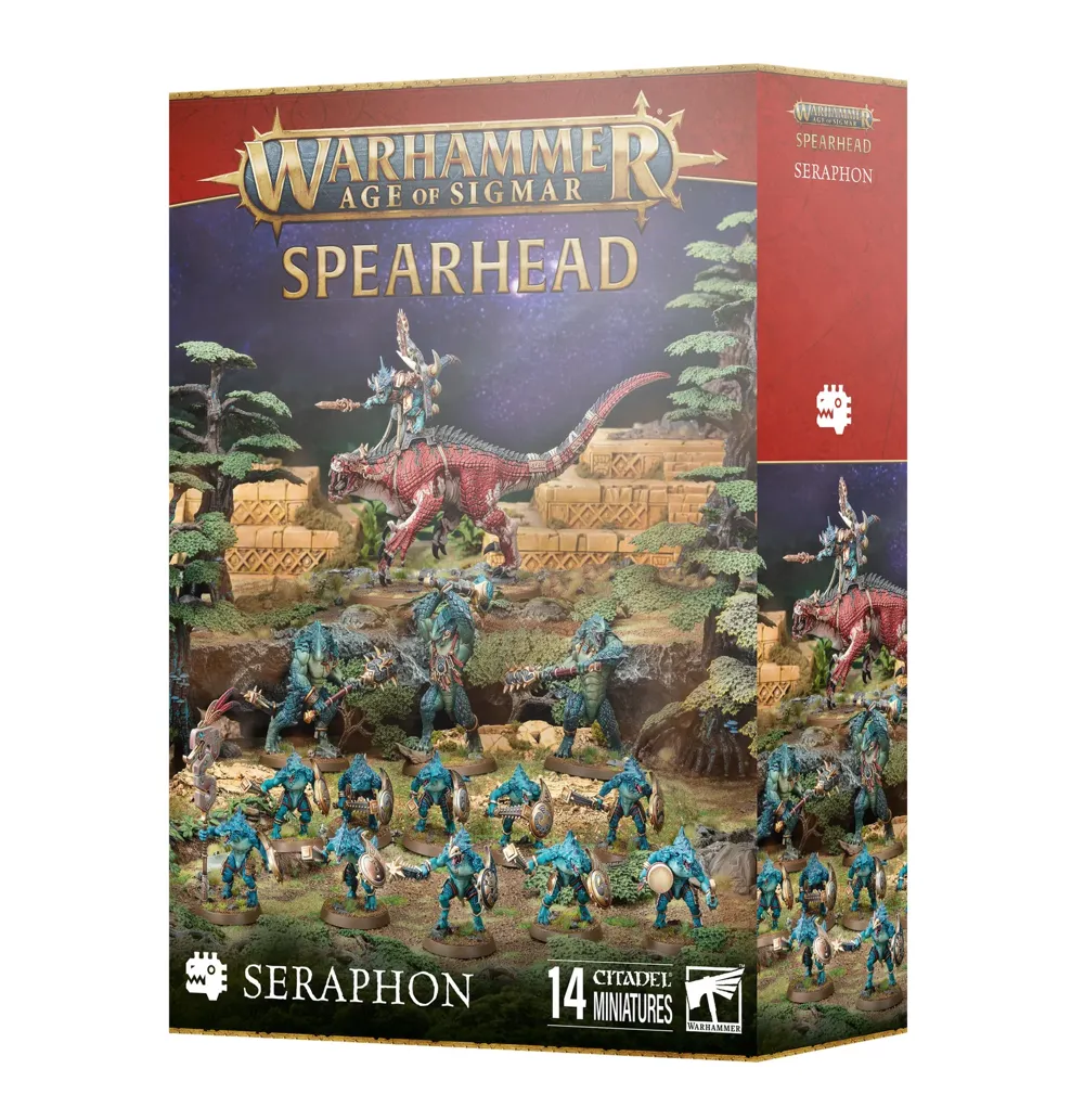 Balení Games Workshop Spearhead: Seraphon pro Warhammer Age of Sigmar v měřítku 1:56