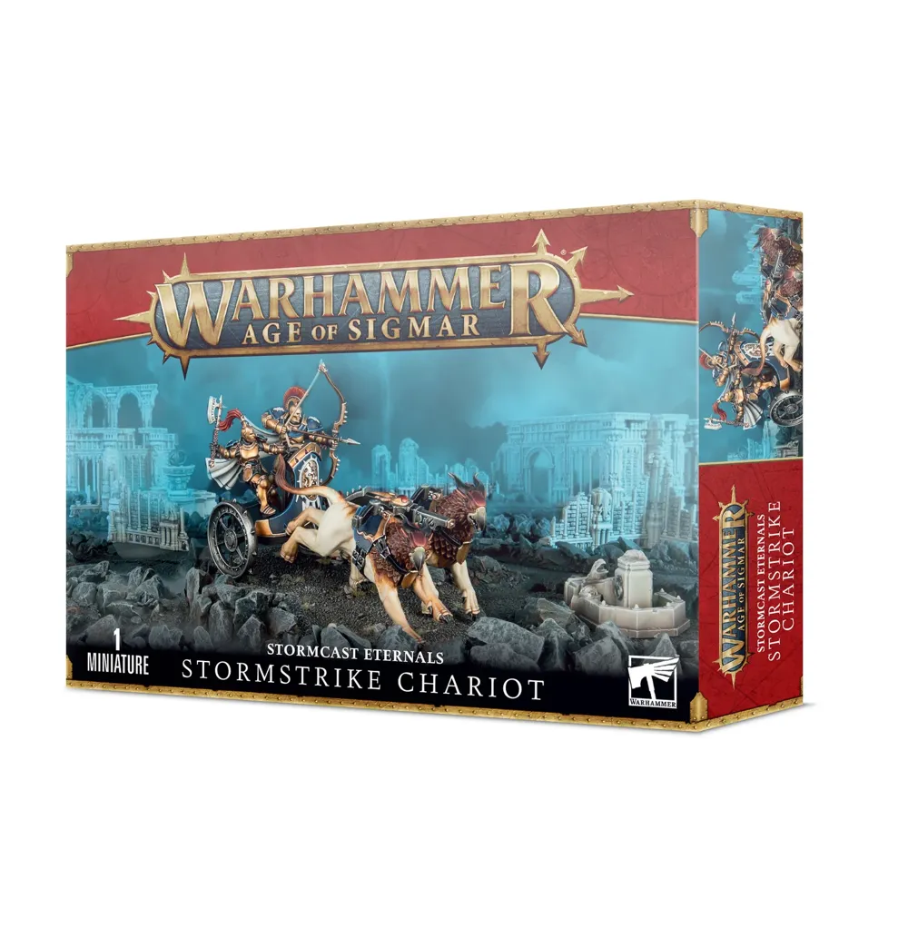 Plastikový model válečného vozu Stormcast Eternals: Stormstrike Chariot pro Warhammer Age of Sigmar