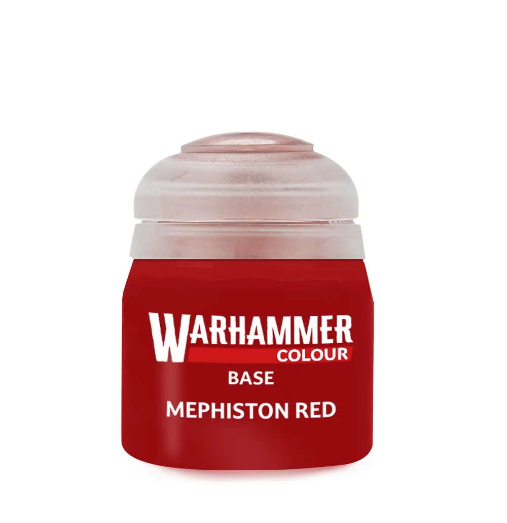 Lahvička akrylové barvy Citadel Base 21-03 Mephiston Red 12 ml s kapátkem