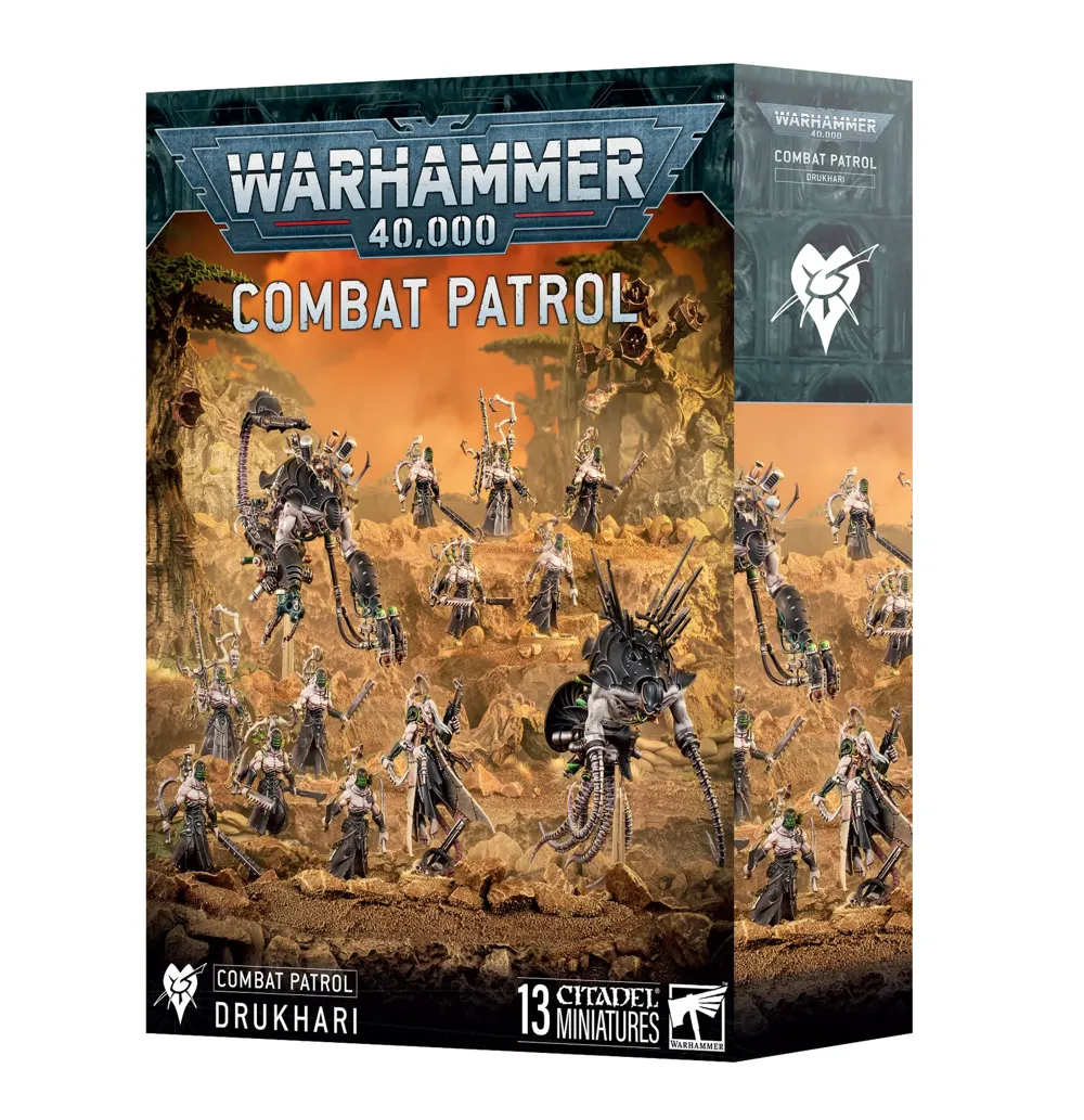 Krabice sady Games Workshop Combat Patrol: Drukhari s miniaturami pro Warhammer 40,000