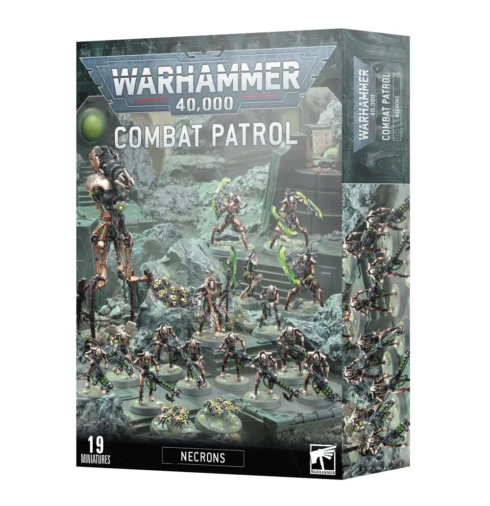 Balení Games Workshop Combat Patrol: Necrons s 19 plastovými miniaturami pro Warhammer 40,000