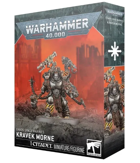 Balení plastikového modelu Games Workshop Warhammer 40,000 Chaos Space Marines: Kravek Morne