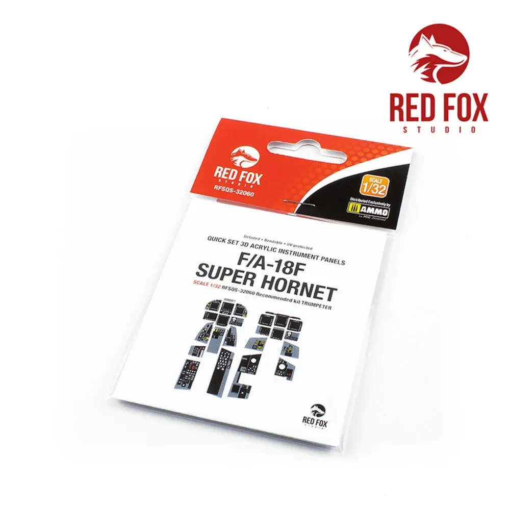 3D panely kokpitu Red Fox Studio Quick Set RFSQS-32060 pro F/A-18F Super Hornet 1/32