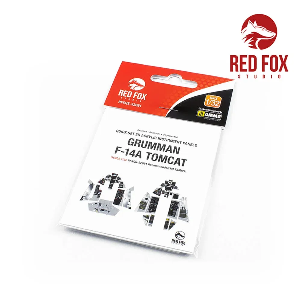 Red Fox Studio Quick Set RFSQS-32081 3D přístrojové panely pro F-14A Tomcat 1/32