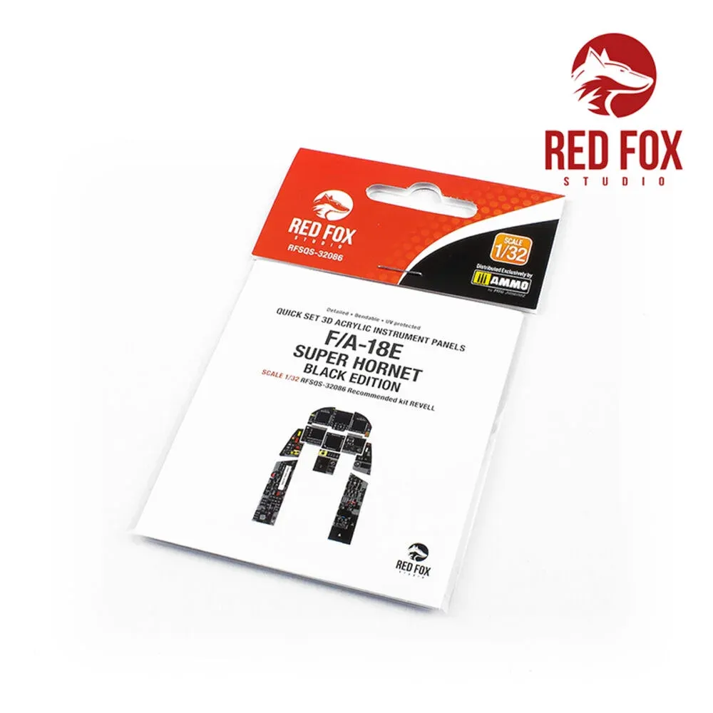 Red Fox Studio Quick Set 3D přístrojové panely 1/32 pro F/A-18E Super Hornet