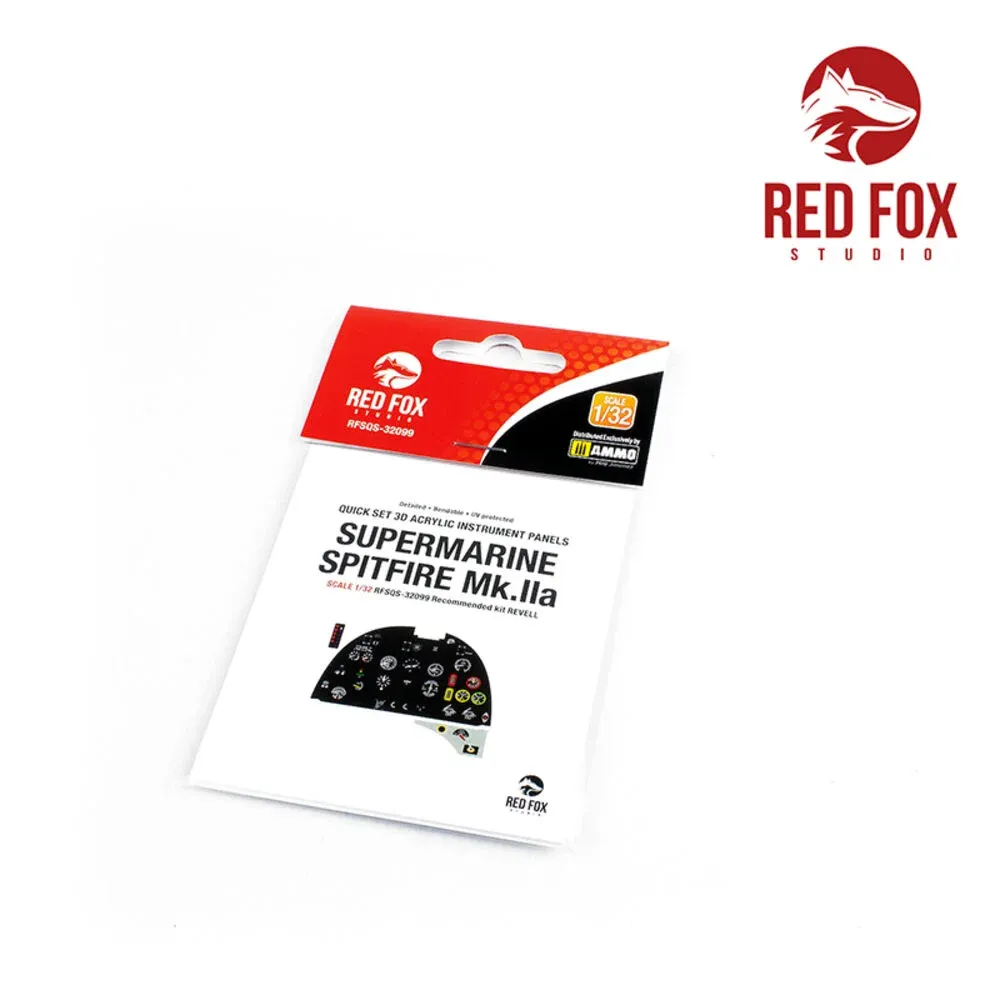 3D přístrojové panely Red Fox Studio Quick Set RFSQS-32099 pro Spitfire Mk.IIa 1/32