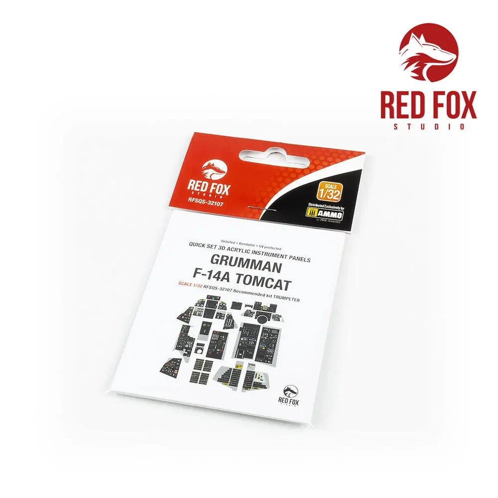 Red Fox Studio Quick Set RFSQS-32107 3D přístrojové panely pro F-14A Tomcat 1/32