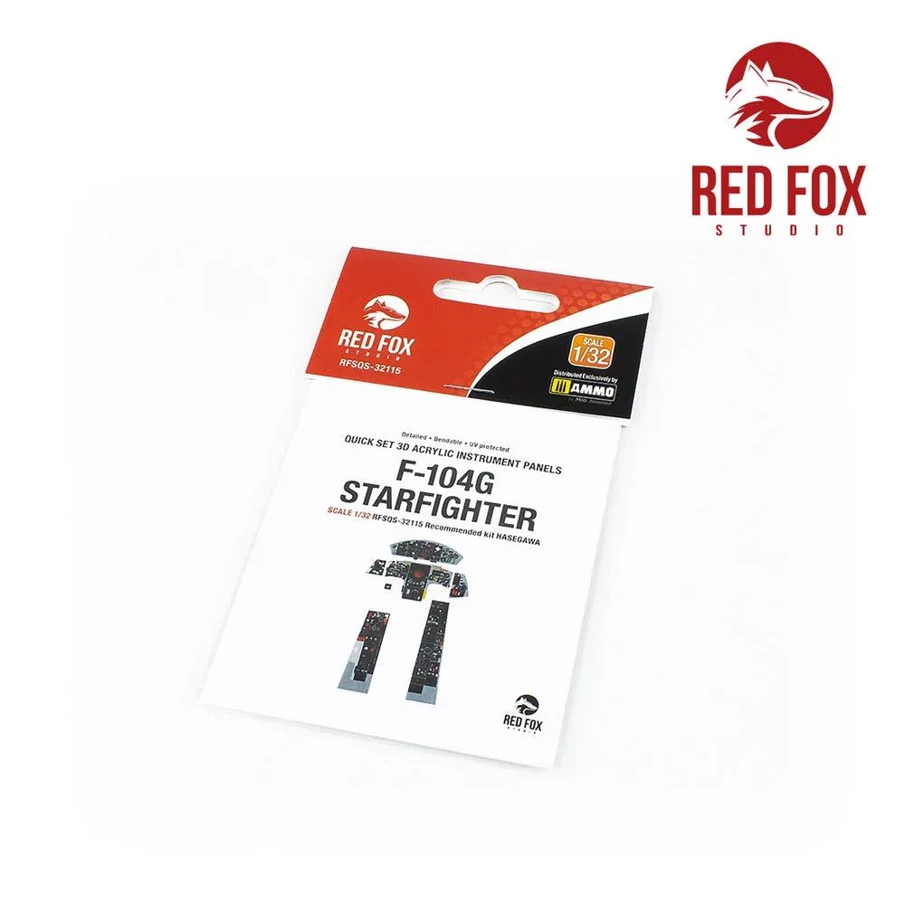 Red Fox Studio Quick Set 3D RFSQS-32115 3D přístrojové panely pro F-104G Starfighter 1/32