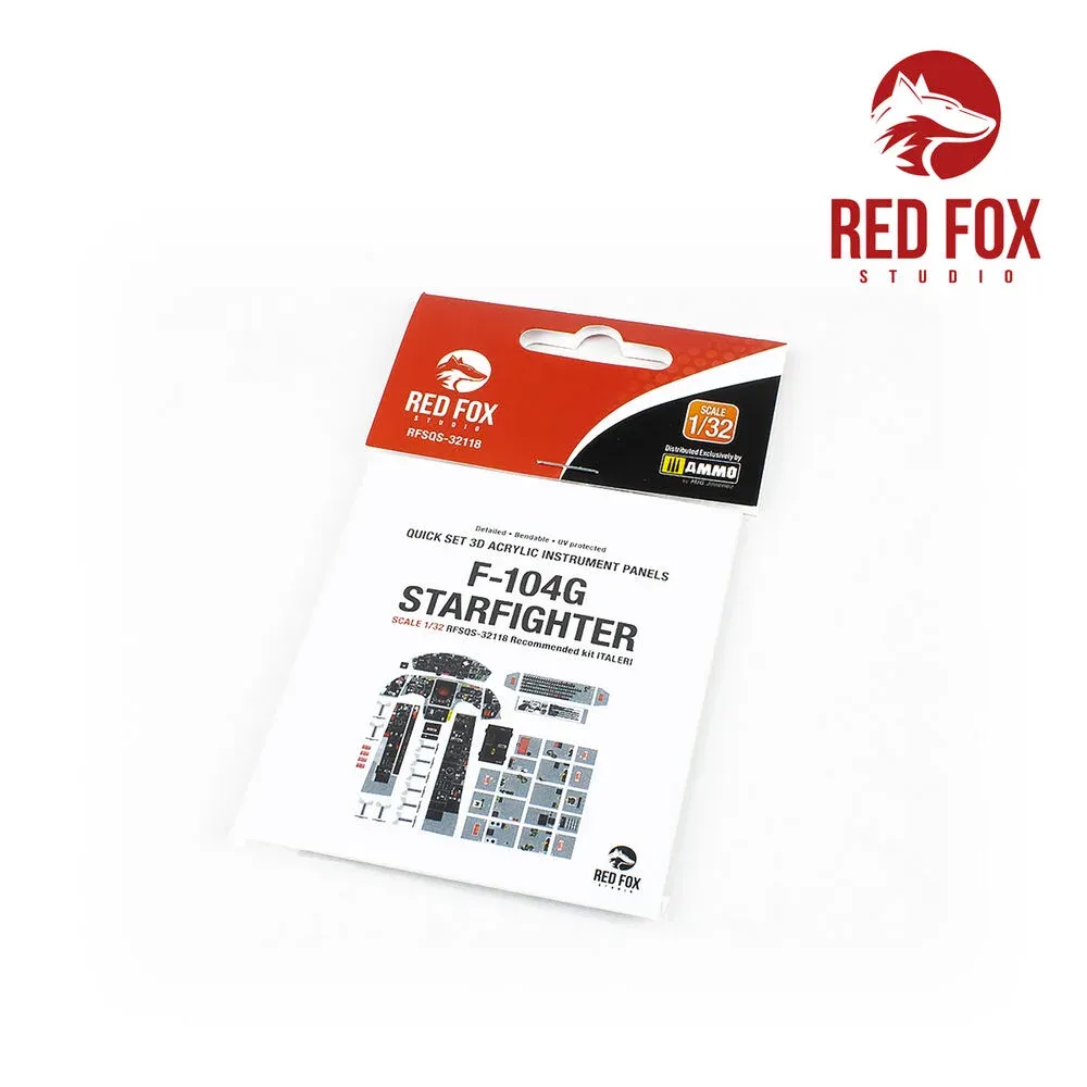 Red Fox Studio Quick Set RFSQS-32118 3D přístrojové panely pro F-104G Starfighter 1/32