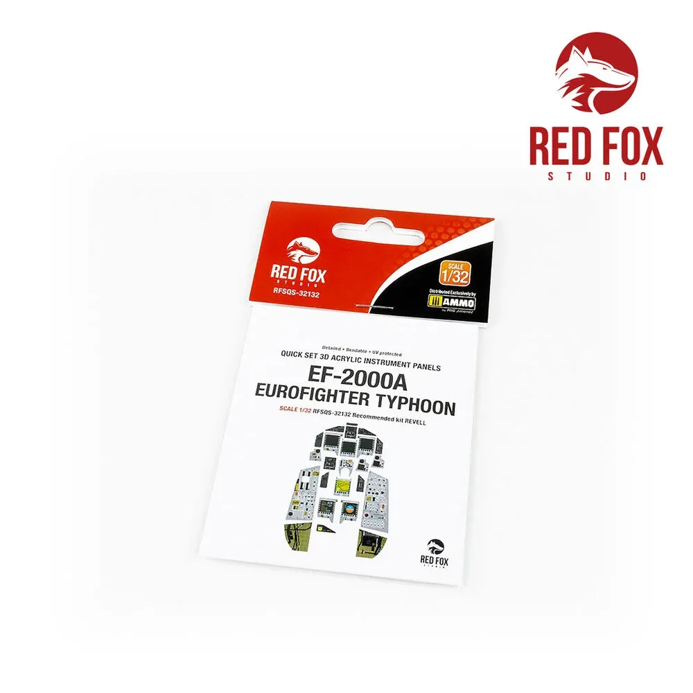 Set 3D přístrojových panelů Red Fox Studio Quick Set RFSQS-32132 pro Eurofighter Typhoon 1/32