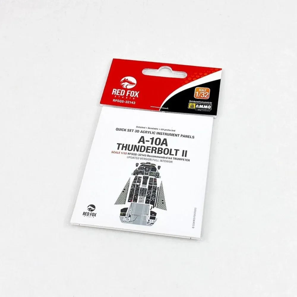 Red Fox Studio Quick Set 3D panely interiéru 1/32 pro A-10A Thunderbolt II (Trumpeter)
