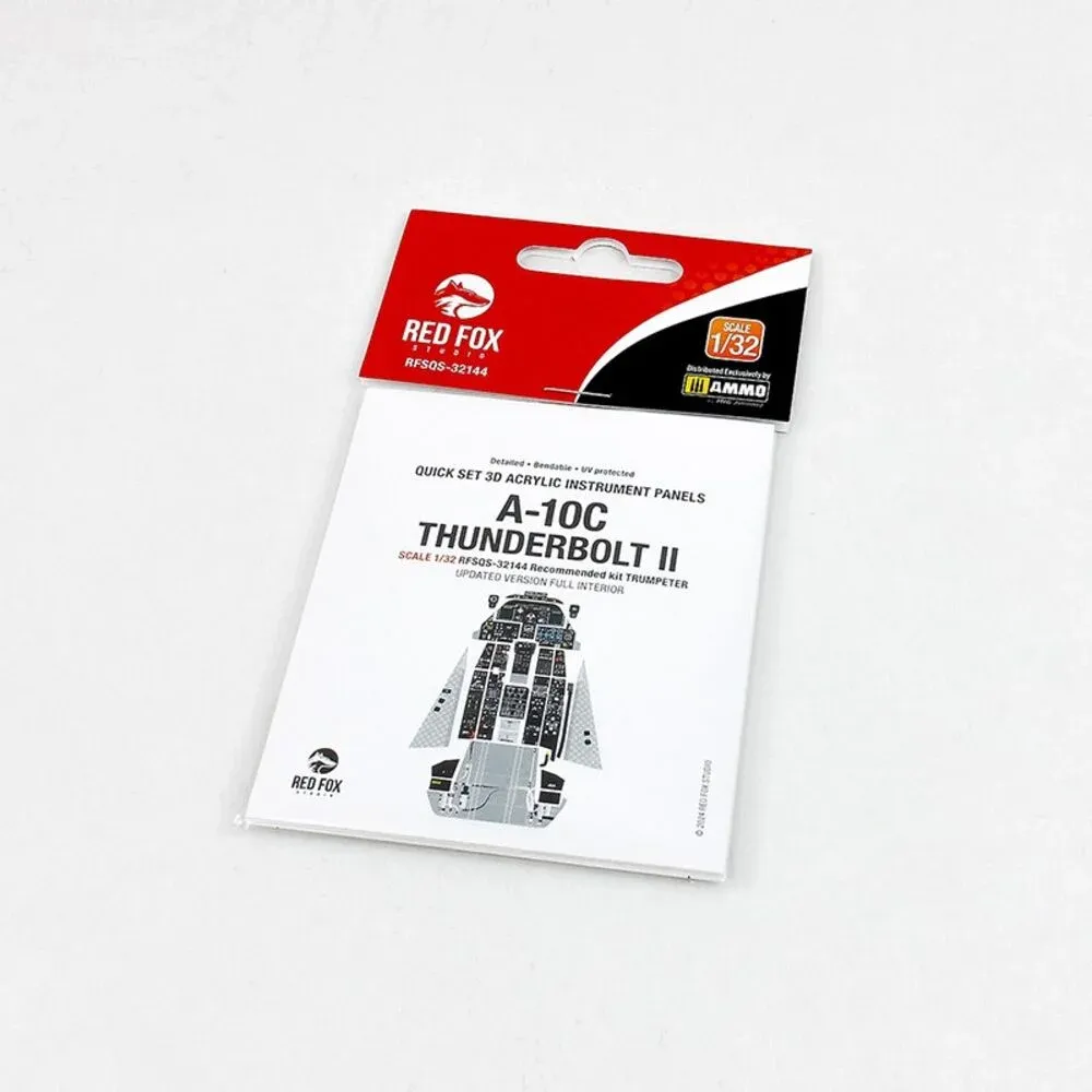 Red Fox Studio Quick Set 3D kompletní interiér A-10C Thunderbolt II 1/32 pro Trumpeter