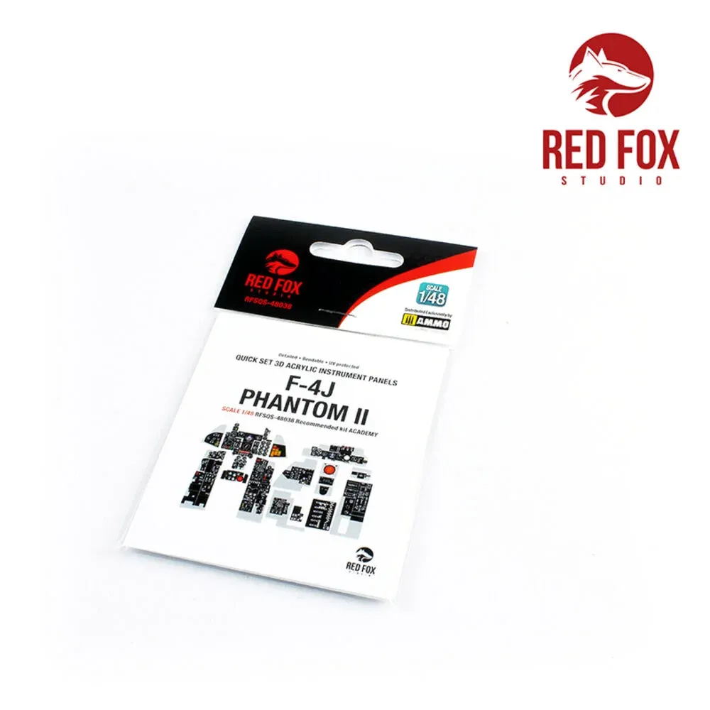 Red Fox Studio RFSQS-48038 3D přístrojové panely pro model F-4J Phantom II v měřítku 1/48