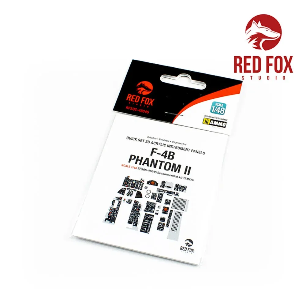 Red Fox Studio Quick Set 3D RFSQS-48045 – 3D přístrojové panely pro F-4B Phantom II 1/48