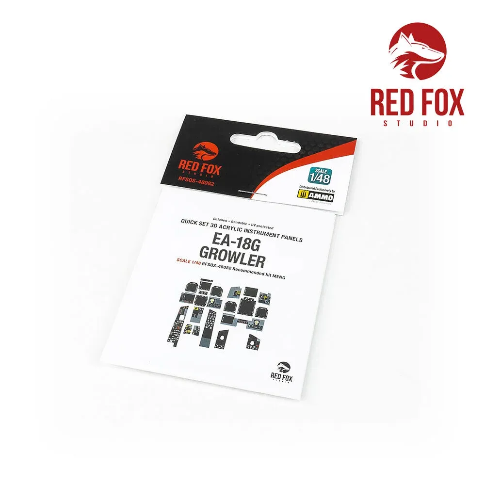 Red Fox Studio Quick Set 3D RFSQS-48082 — 3D přístrojové panely kokpitu EA-18G Growler 1/48