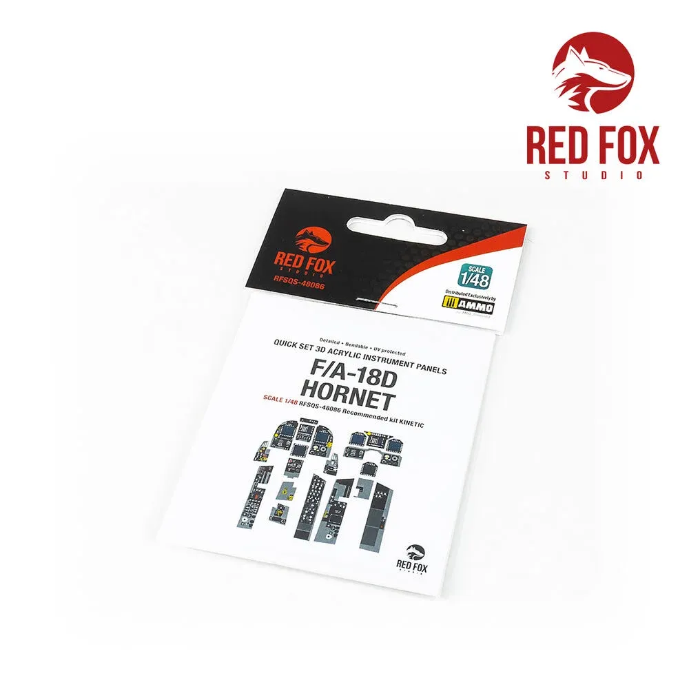 Red Fox Studio Quick Set 3D panely 1/48 pro kokpit F/A-18D Hornet, stavebnice Kinetic