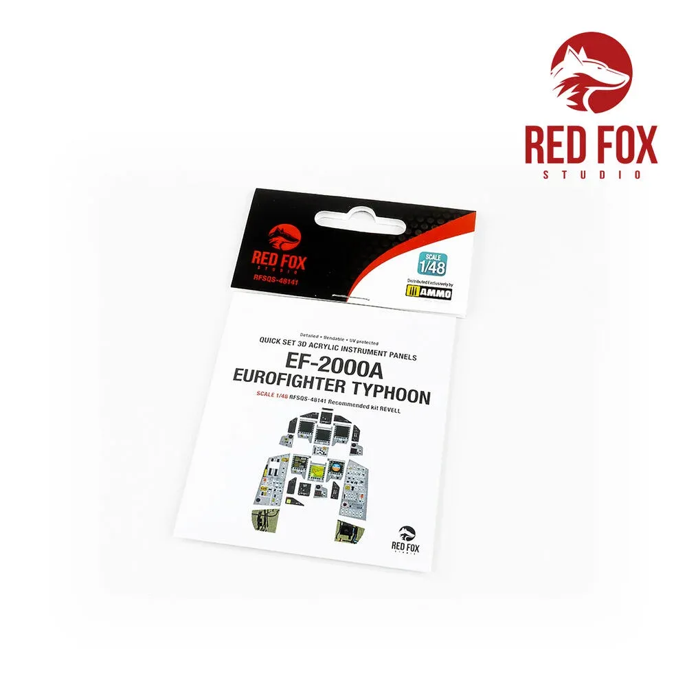 Red Fox Studio Quick Set 3D přístrojové panely 1/48 pro EF-2000A Eurofighter Typhoon
