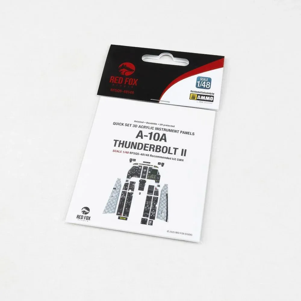 Red Fox Studio Quick Set RFSQS-48148 3D přístrojové panely A-10A Thunderbolt II v měřítku 1/48