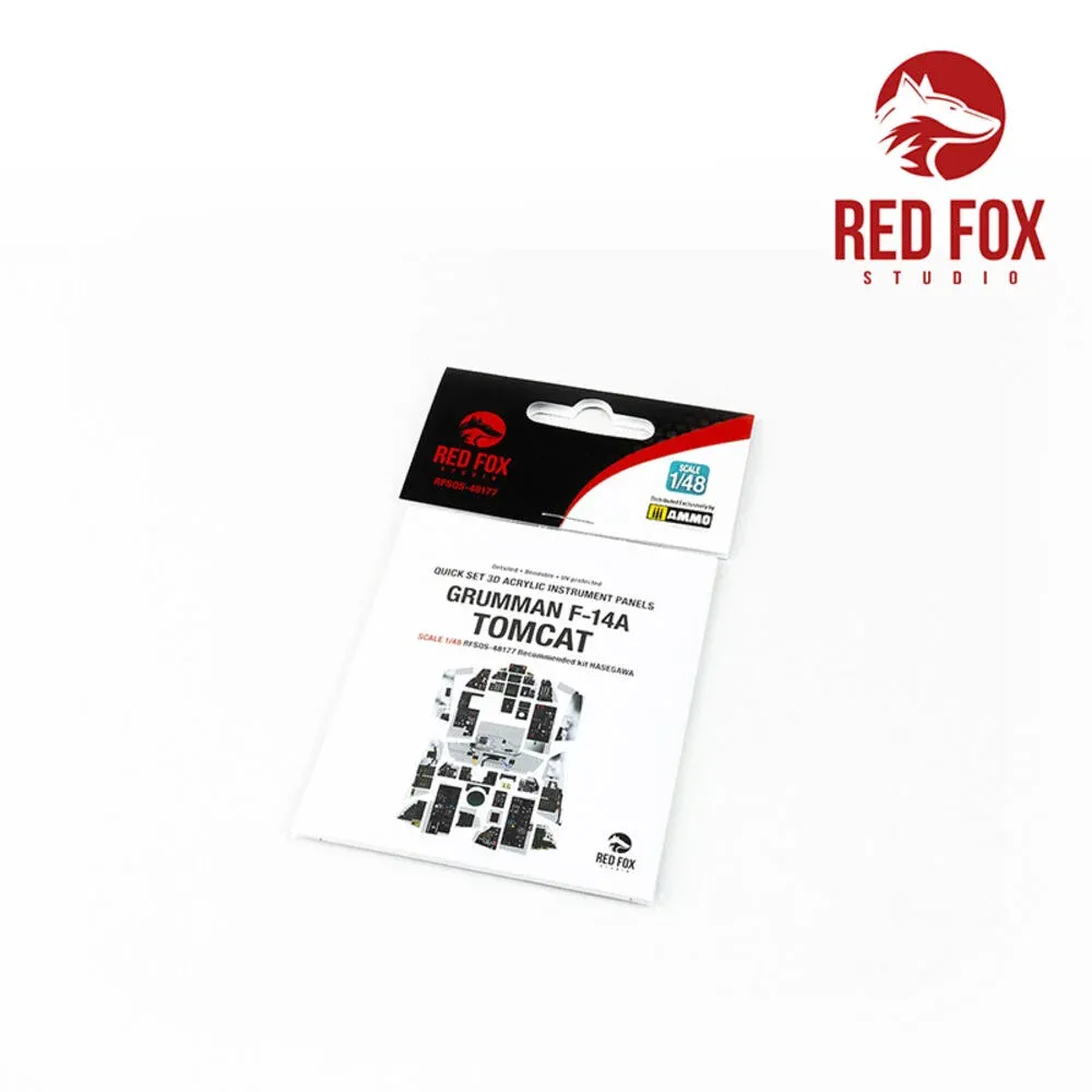 Red Fox Studio Quick Set RFSQS-48177 3D panely kokpitu F-14A Tomcat v měřítku 1/48