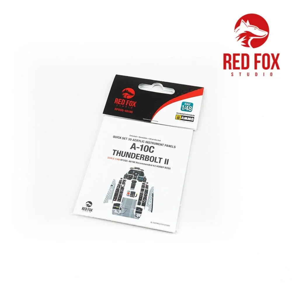 3D přístrojové panely Red Fox Studio RFSQS-48198 pro A-10C Thunderbolt II v měřítku 1/48