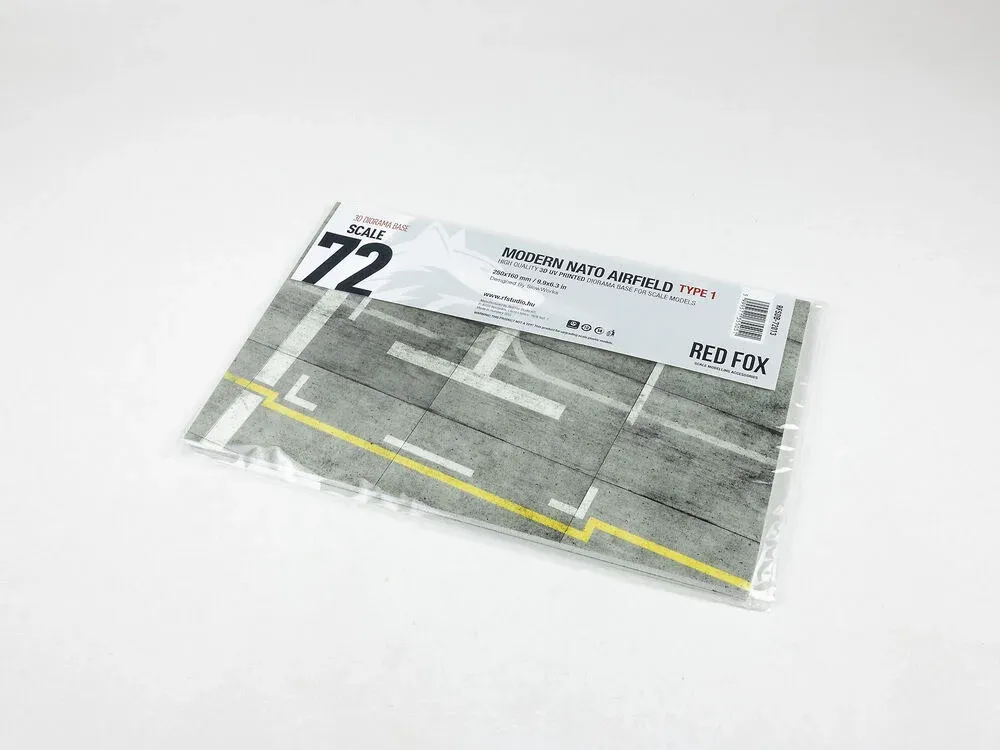Dioramatický podstavec Red Fox Studio RFSDB-72013 moderní letiště NATO 1/72, 250 × 160 mm