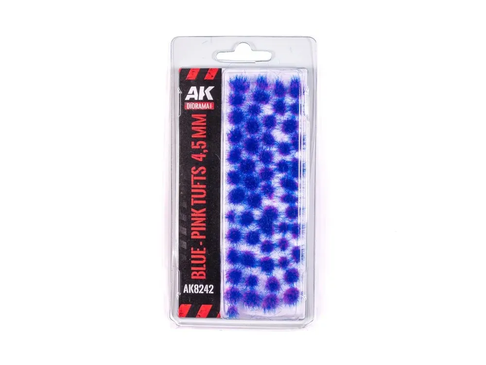 Balení statických trsů AK Interactive Wargame Vegetation AK8242 modro-růžové Blue-pink Tufts