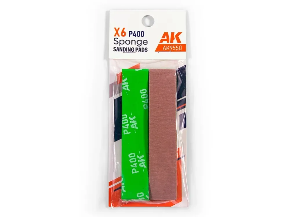Brusná houbička AK Interactive AK9550 Precision Sanding Sponge se zrnitostí P400