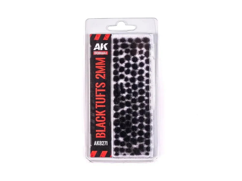 Arch s černými travními trsy AK Interactive AK8271 Wargame Vegetation Fantasy Tufts 2 mm