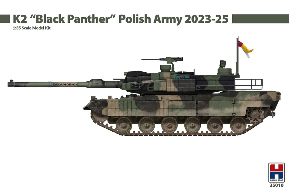 Krabice plastikové stavebnice Hobby 2000 H2K35010 K2 Black Panther v měřítku 1/35