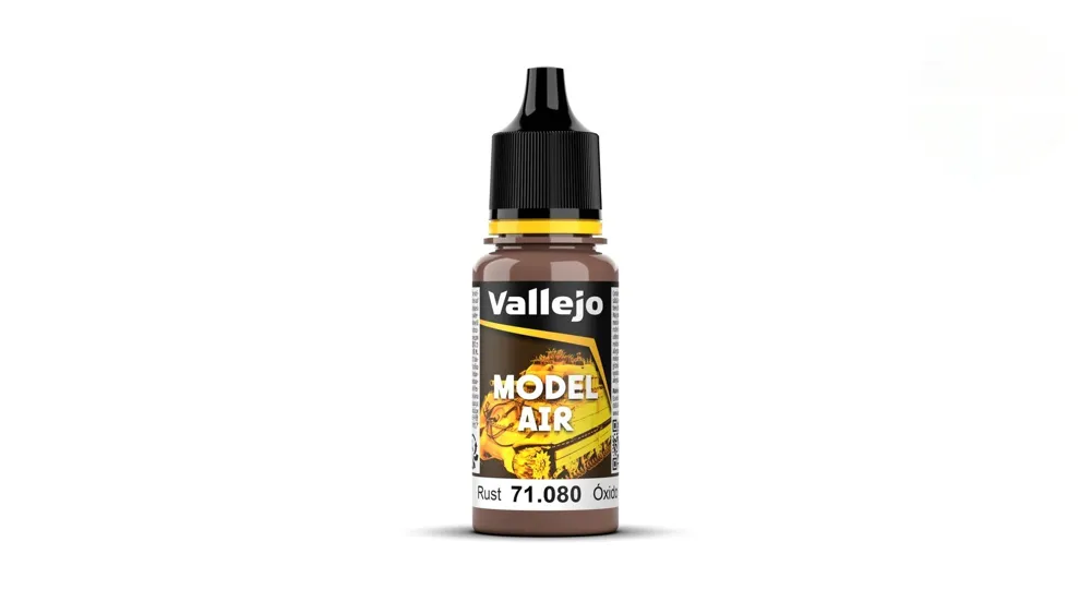 Kapací lahvička akrylové barvy Vallejo Model Air 71080 rezavá (Rust Color) 18 ml