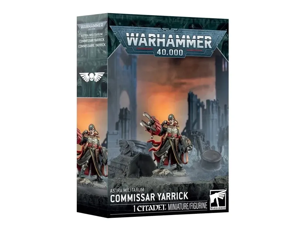 Plastová figurka Astra Militarum: Commissar Yarrick, Warhammer 40,000, měřítko 1:56