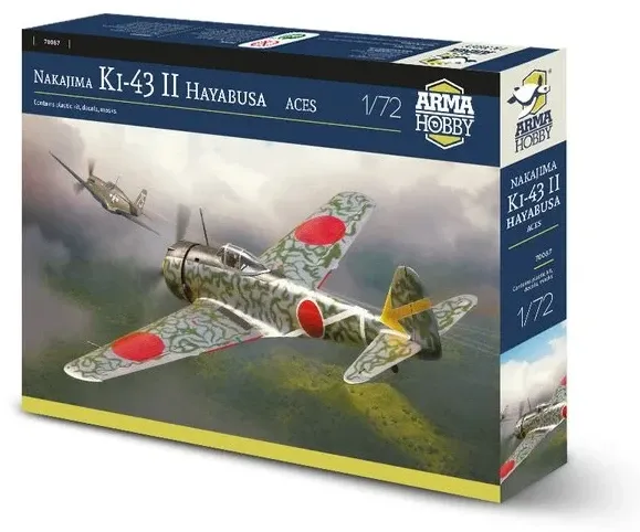 Stavebnice Arma Hobby 70087 Ki-43 Aces v měřítku 1/72, japonský stíhací letoun Nakajima Ki-43-II