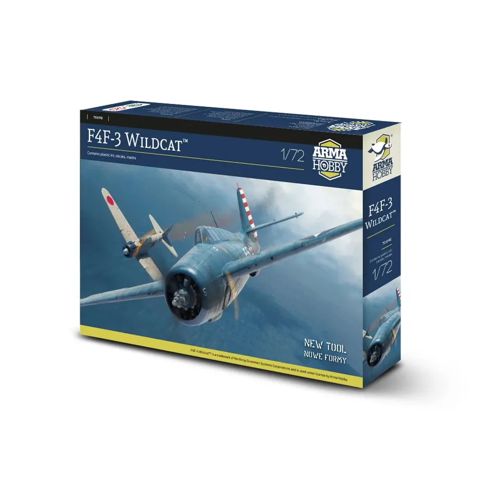 Krabice stavebnice Arma Hobby 70090 F4F-3 Wildcat v měřítku 1/72