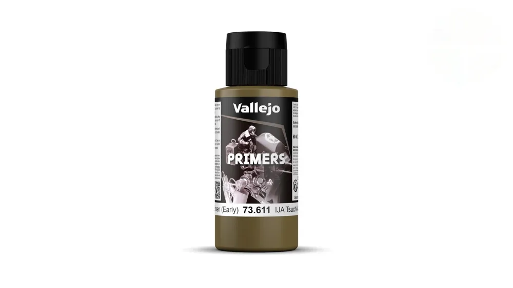 Lahvička základové barvy Vallejo Surface Primer 73611 IJA Tsuchi Kusa Iro zemitě zelená, 60 ml