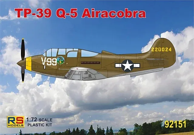 Krabice plastikové stavebnice RS Models 92151 TP-39Q Airacobra v měřítku 1/72