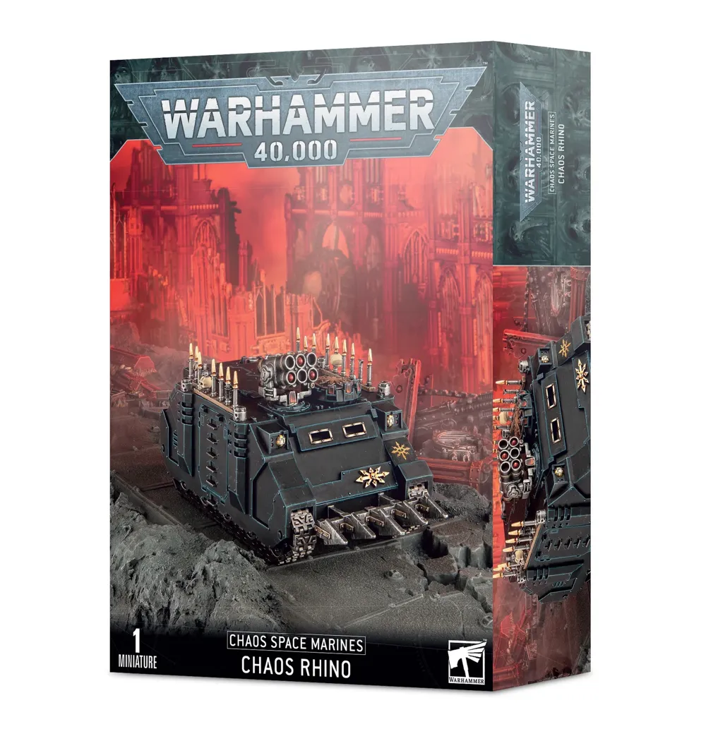 Plastikový model obrněného transportéru Warhammer 40,000 Chaos Rhino, Chaos Space Marines