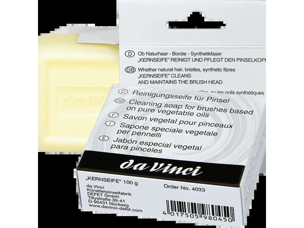 Da Vinci čistící mýdlo na štětce 100 g v kulaté dóze