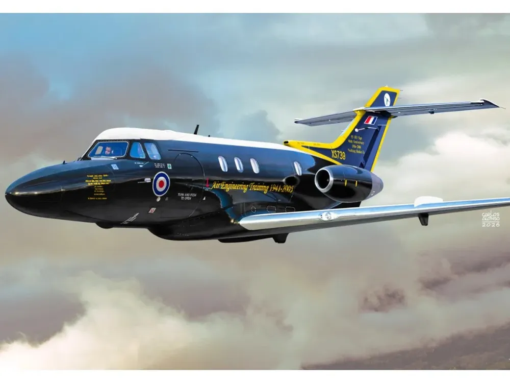 Krabice stavebnice Kovozávody Prostějov KPH7229 HS 125 Dominie T.1 v měřítku 1/72