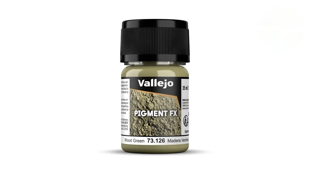Kelímek práškového pigmentu Vallejo Pigment FX 73126 dřevitá zelená 35 ml