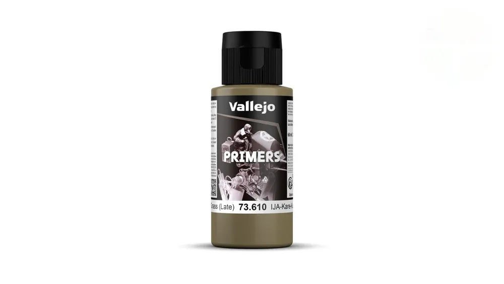 Lahvička základové barvy Vallejo Surface Primer 73610 IJA Kare Kusa Iro suchá tráva pozdní 60 ml
