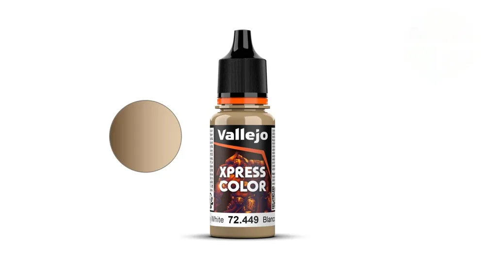 Lahvička barvy Vallejo Game Color Xpress Color 72449 mumie bílá 18 ml